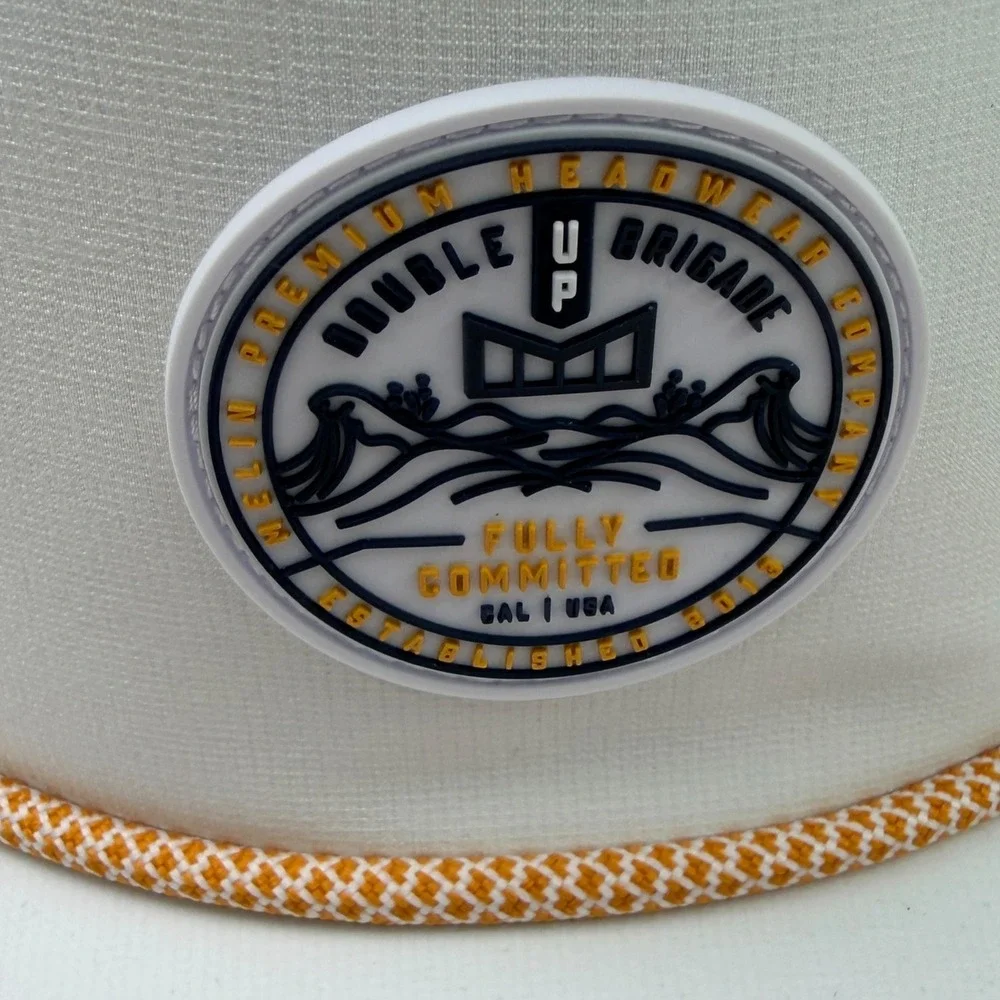 Melin Coronado Hydro Captains Hat White Gold Snapback‎ Small NWT Mens Cap
